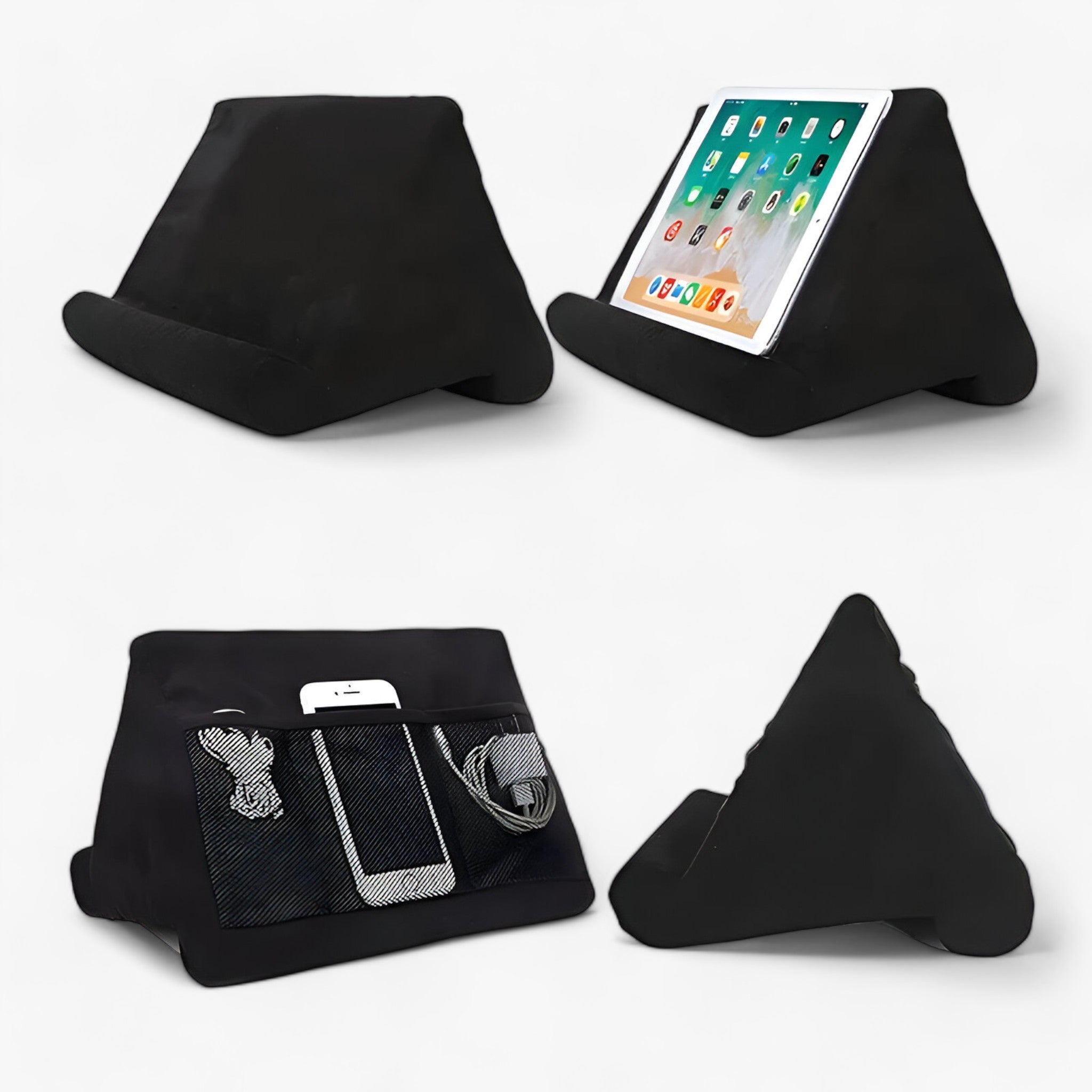 PADREST | Supporto per cuscini – Il compagno perfetto per un utilizzo rilassato dei dispositivi - Nero - gadgets phone holder - Concept Palermo