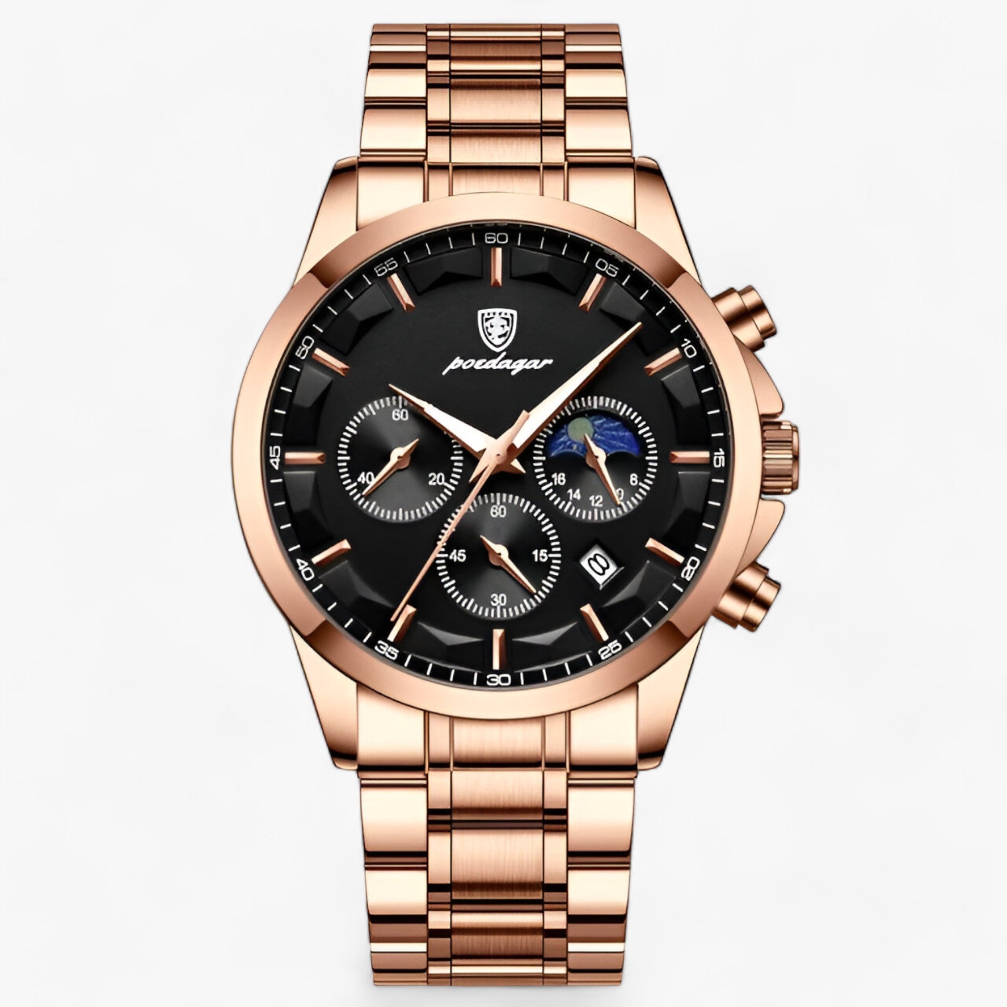 ALEXANDER | Orologio da Uomo - Eleganza e Precisione - Rosa oro Nero S - - Concept Palermo