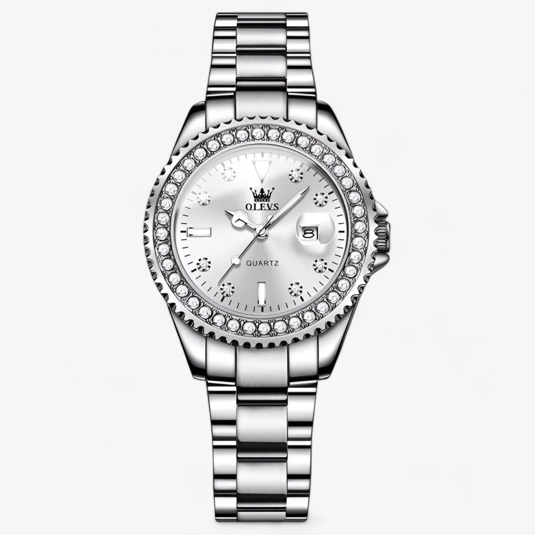 ELKE | Moda femminile - Design elegante minimalista con funzionalità moderna - Argento Bianco-GDBB - watch watch for women watches women women watch - Concept Palermo