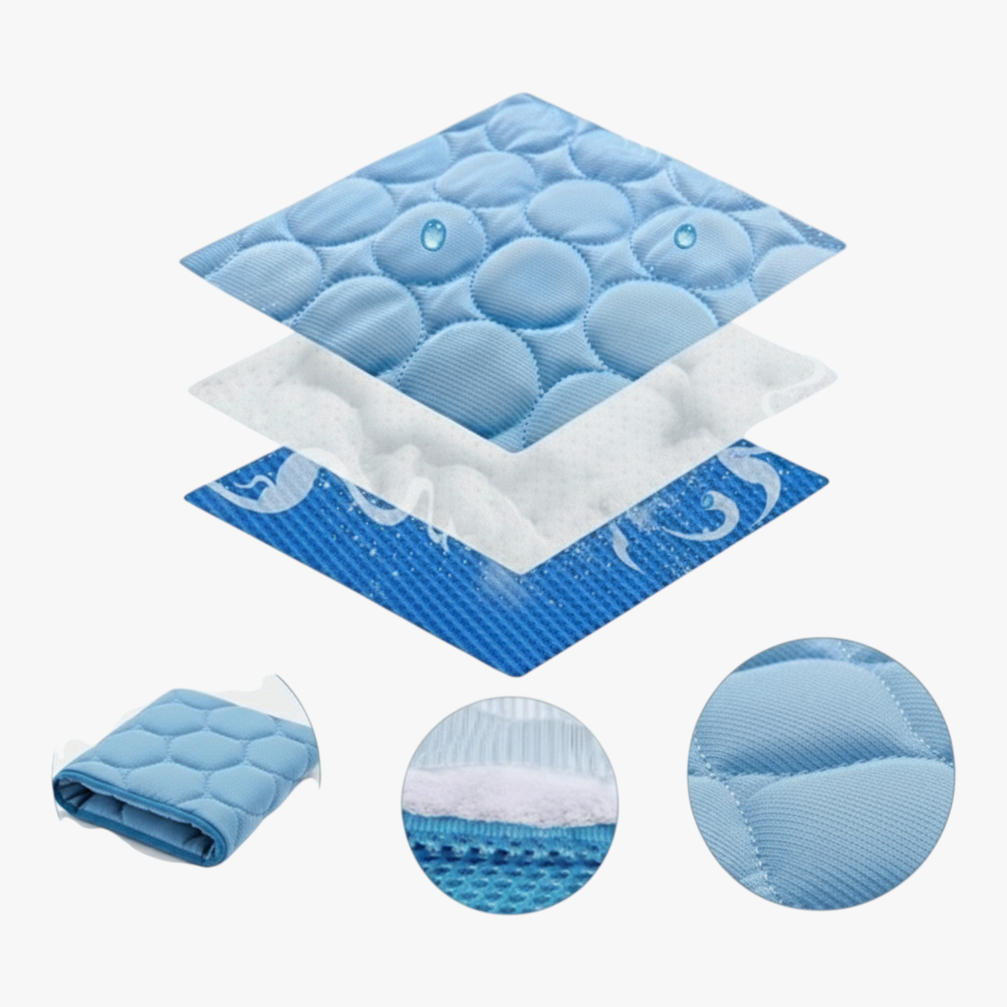 Tappetino Rinfrescante per Animali Domestici - - accessori animali raffreddamento cani tappetino estivo tappetino gioco tappetino interno esterno tappetino lavabile tappetino non tossico tappetino per cani tappetino portatile tappetino rinfrescante - Concept Palermo