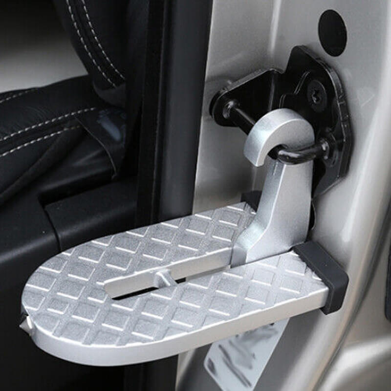 RoofStep | La soluzione per accedere senza sforzo al tetto dell'auto - Argento - Auto Gear Door Step Best Seller Car Roof Step Easy Access to Roof Emergency Glass Car Breaker Foldable Car Roof Rack Step Foldable Car Step Hammer Hook Pedal Main Product Portable Ladder Alternative Roof Access Roof Supports sale Vehicle Accessory - Concept Palermo