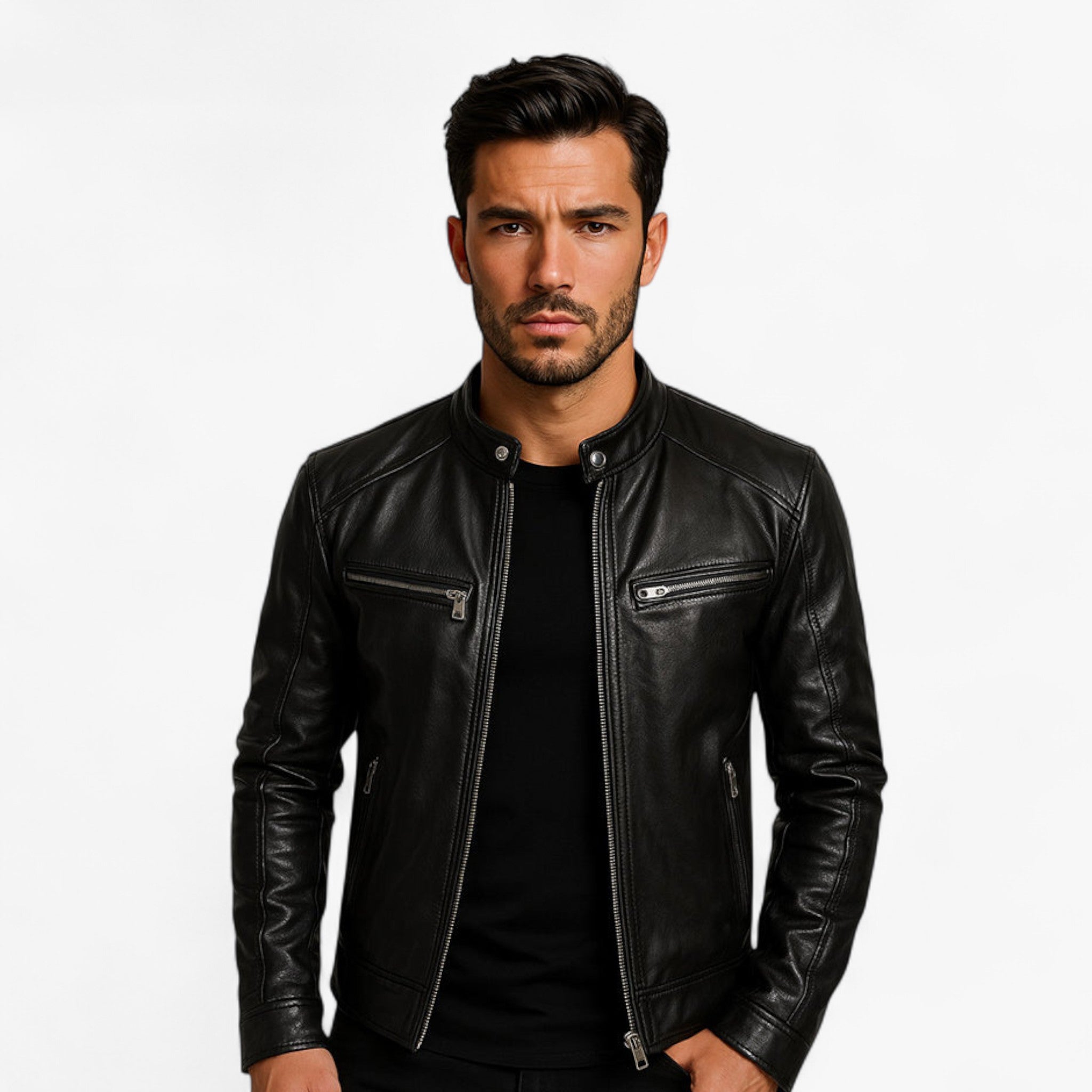 Darren | Giacca di Pelle Casual - - casual Leather men Winter - Concept Palermo