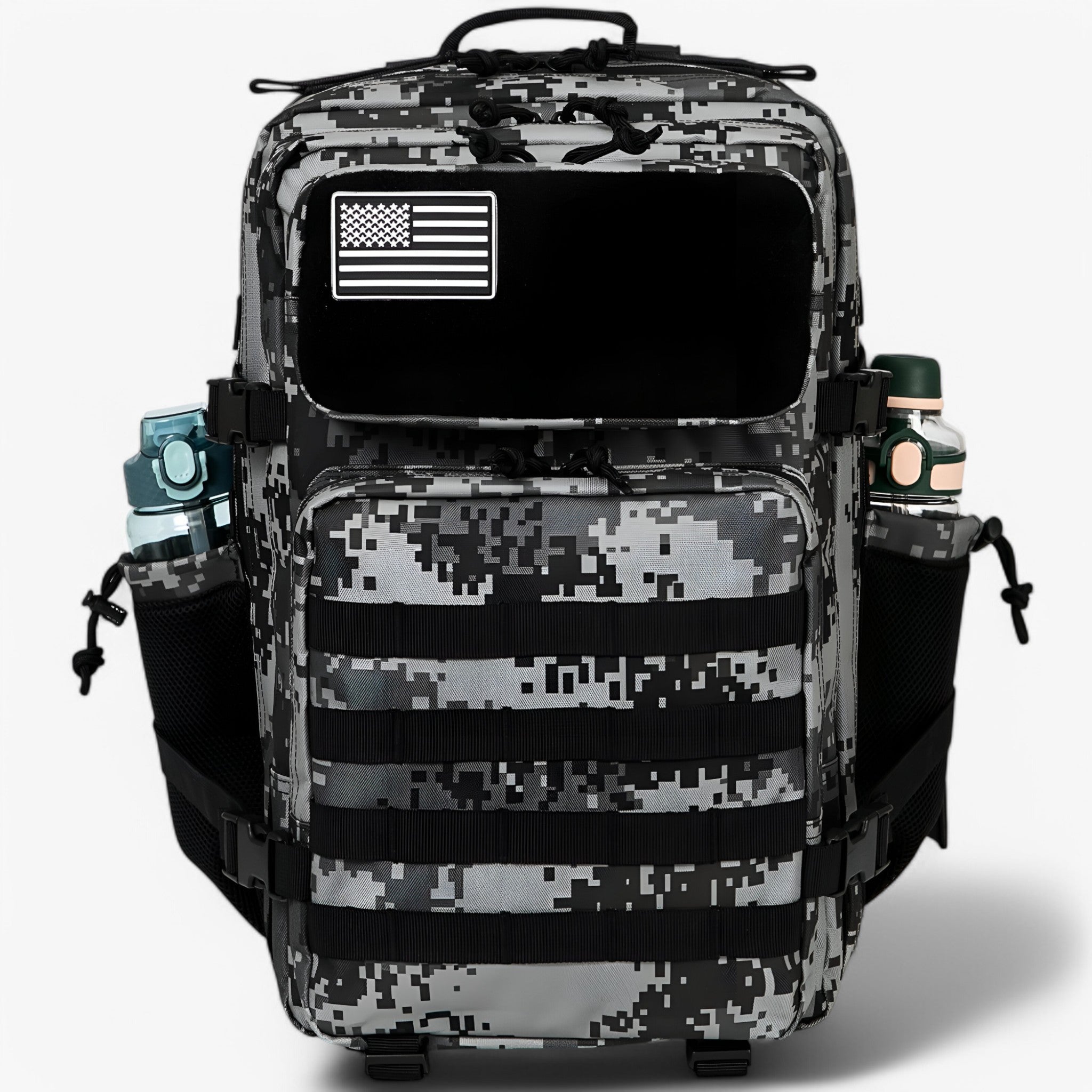 Zaino tattico - Duraturo eImpermeabile - 1.0 Nero Camo - Backpacks hiking backpacks - Concept Palermo