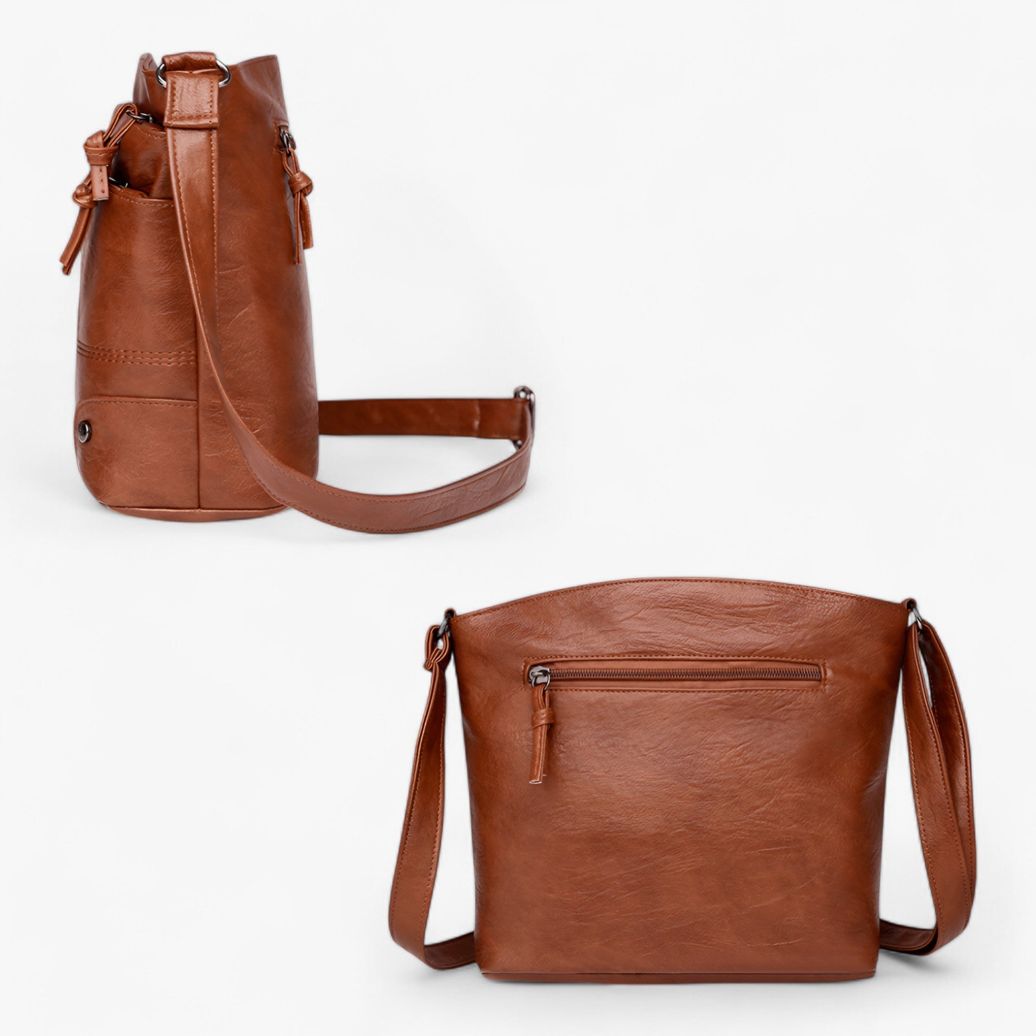 Toli™ - Borsa a tracolla in pelle vintage - - Old (Google) old_google - Concept Palermo