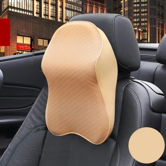 Cuscino in schiuma memory | Allevia la testa, il collo e le spalle - Beige - car interior accessory - Concept Palermo