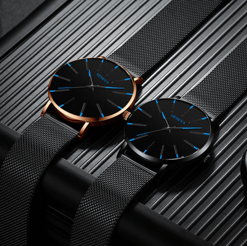 GENEVA | Orologio business ultrasottile per uomo - - BFCM new_for_google_may Watches Wristwatch - Concept Palermo