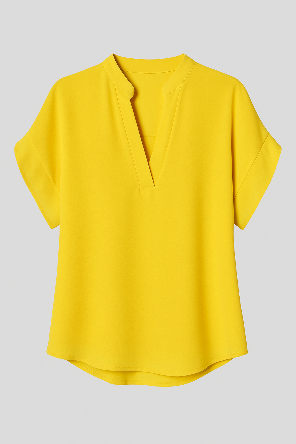 Ysoria | Blusa estiva con scollo a V - Giallo - Blouse fashion Tops women - Concept Palermo