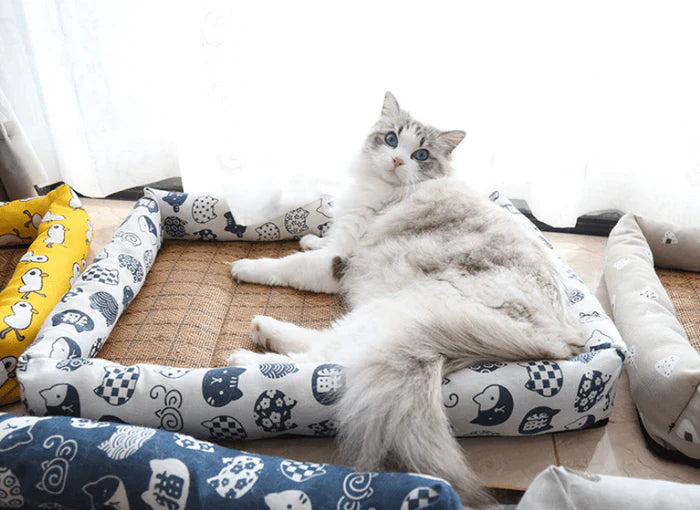Tappetino rinfrescante estivo per animali domestici - quadrato multicolore raffreddante - - cooling bed for pets pet bed pet beds - Concept Palermo