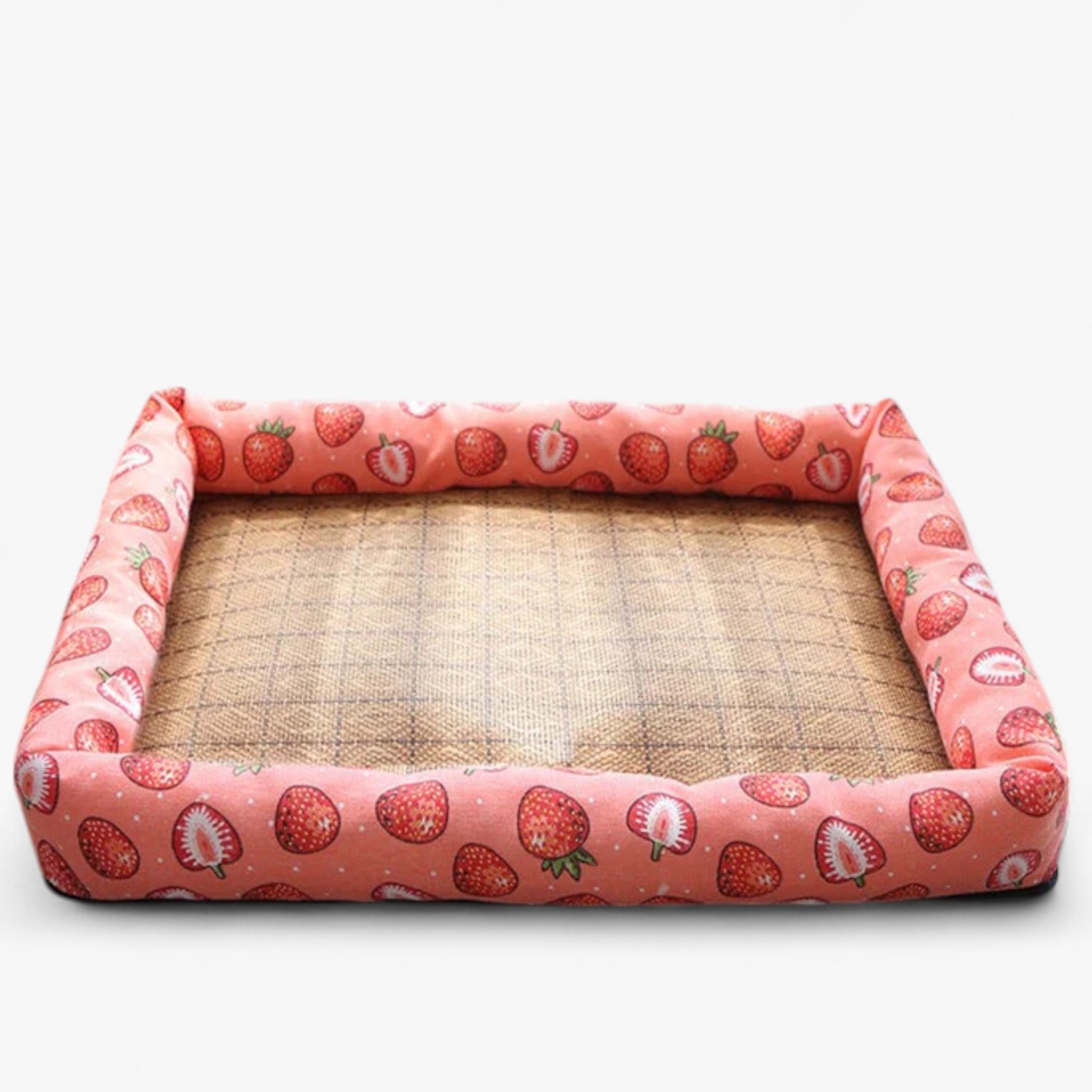 Tappetino rinfrescante estivo per animali domestici - quadrato multicolore raffreddante - Rosso rosa - cooling bed for pets pet bed pet beds - Concept Palermo