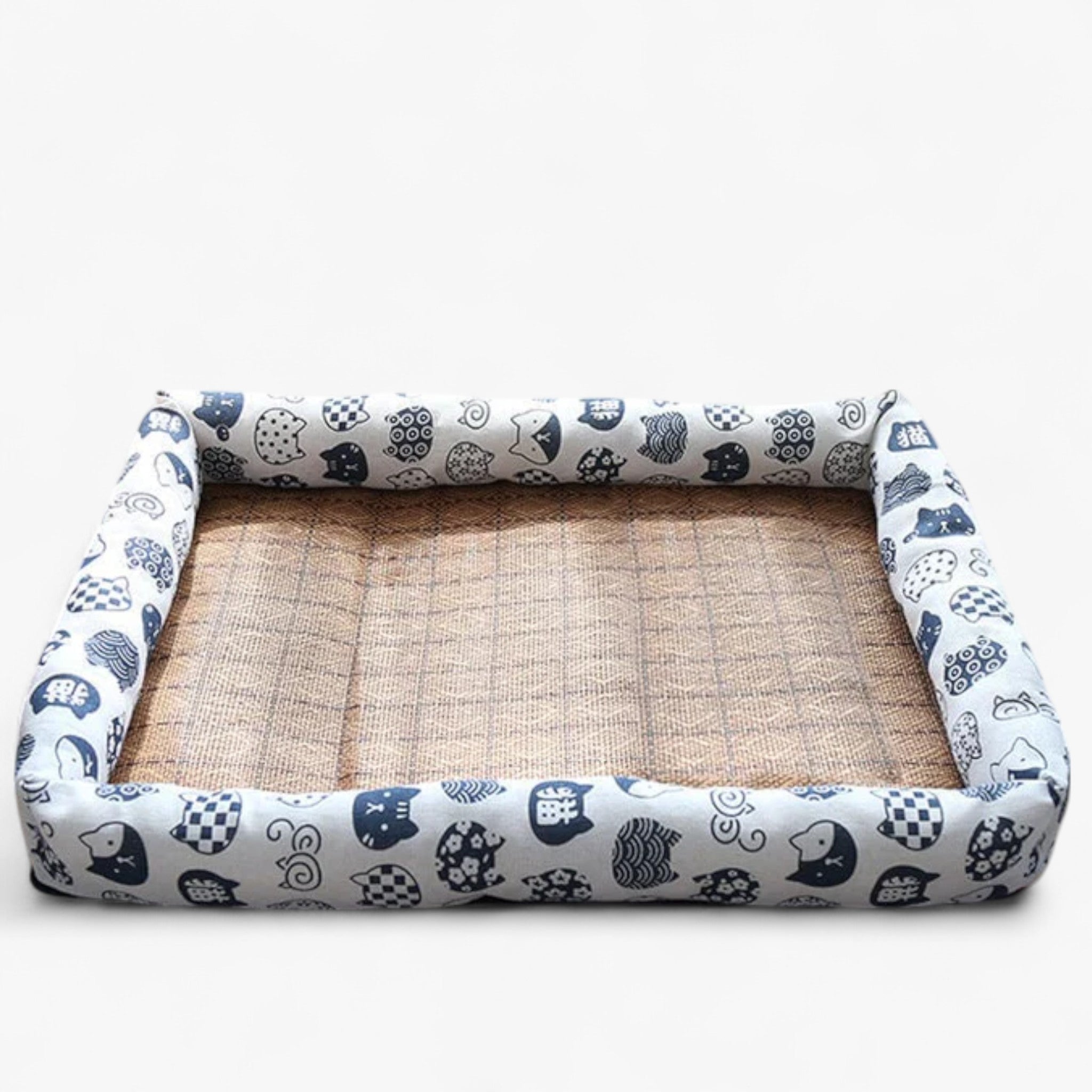 Tappetino rinfrescante estivo per animali domestici - quadrato multicolore raffreddante - Bianco - cooling bed for pets pet bed pet beds - Concept Palermo